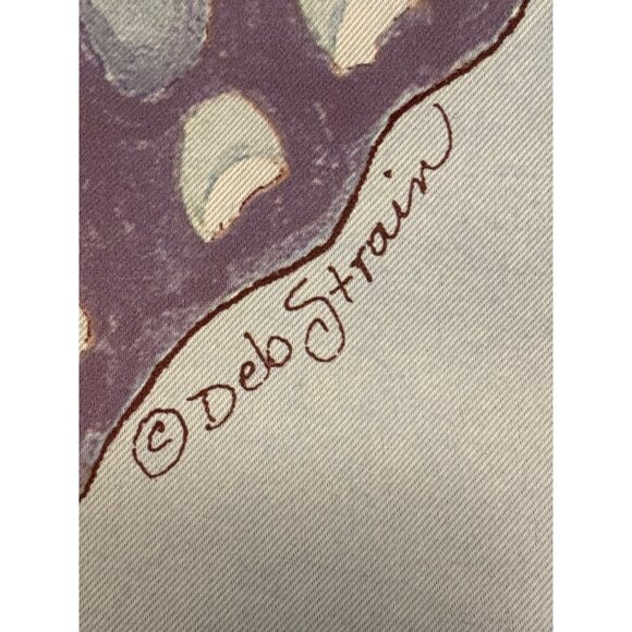 Butterfly Welcome Garden Flag 39x28" Deb Strain Signed Polyester - Picture 2 of 4